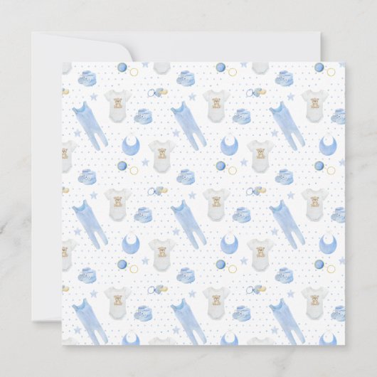 Baby Einladung (Rückseite)