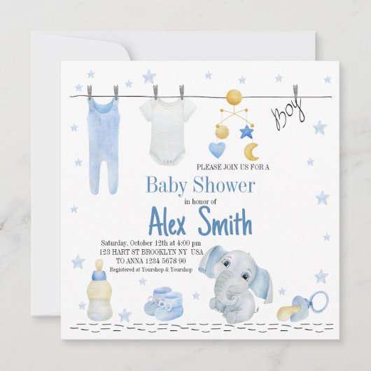 Baby Einladung (Vorderseite)