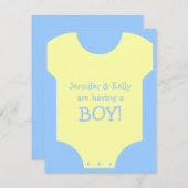 Baby Einladung (Vorne/Hinten)