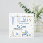 Baby Einladung (Stehend Vorderseite)