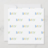 Baby Einladung (Rückseite)