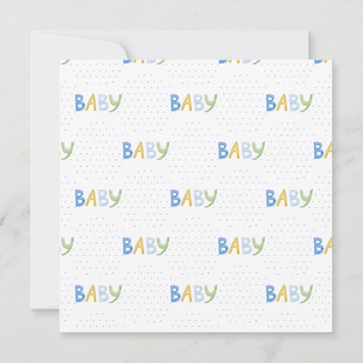 Baby Einladung (Rückseite)