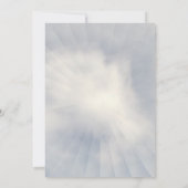 Baby Einladung mit Sky Blue Background (Rückseite)