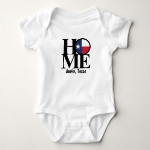 Baby-Einteiler ZUHAUSE Austins Texas Baby Strampler