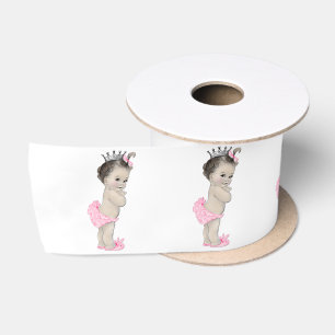 Baby-Einweihung für kleines rosa Prinzessin-Mädche Satinband
