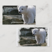 Baby-Eisbär-Visitenkarte Visitenkarte (Vorne/Hinten)
