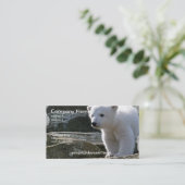 Baby-Eisbär-Visitenkarte Visitenkarte (Stehend Vorderseite)