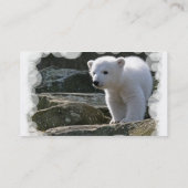 Baby-Eisbär-Visitenkarte Visitenkarte (Rückseite)