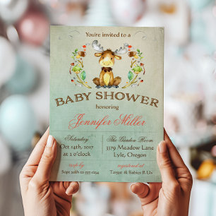 Baby-Elch-Baby-Shower-Einladung Einladung