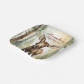 Baby Elch Gender Neutral Baby Dusche Pappteller (Gewinkelt)