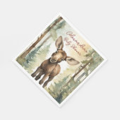 Baby Elch Gender Neutral Baby Dusche Serviette (Ecke)