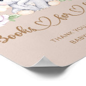 Baby Elefant Baby Duschbücher für Baby Poster (Ecke)