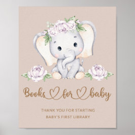 Baby Elefant Baby Duschbücher für Baby Poster