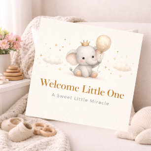 Baby Elefant Babyparty-Wurfkissen Kissen