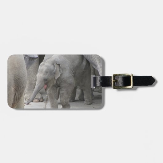 BABY-ELEFANT-GEPÄCKANHÄNGER GEPÄCKANHÄNGER (Vorderseite horizontal)