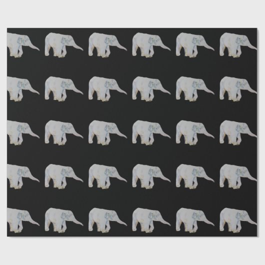 Baby-Elefant Geschenkpapier (Flach)