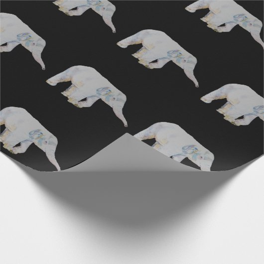 Baby-Elefant Geschenkpapier (Ecke)