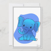 Baby Elefant Karte (Vorderseite)