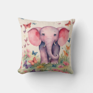 Baby Elefant Mädchen Kissen
