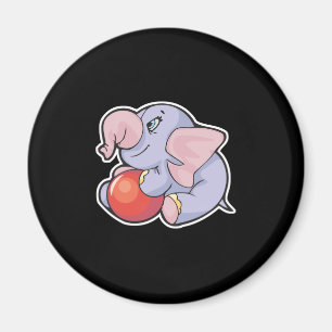 Baby-Elefant mit Ball Magnet