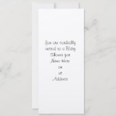 Baby-Elefant mit Ballon-Babyparty-Einladung Einladung (Rückseite)