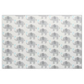 Baby Elefant mit blauen Herzen Stoff (Fat Quarter (45,7 x 55,9 cm))