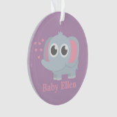 Baby-Elefant mit Ornament (Vorderseite)