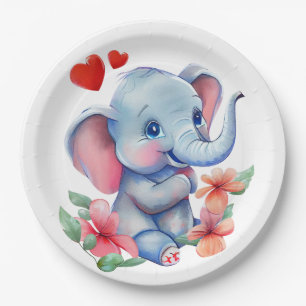 Baby Elefant  Pappteller