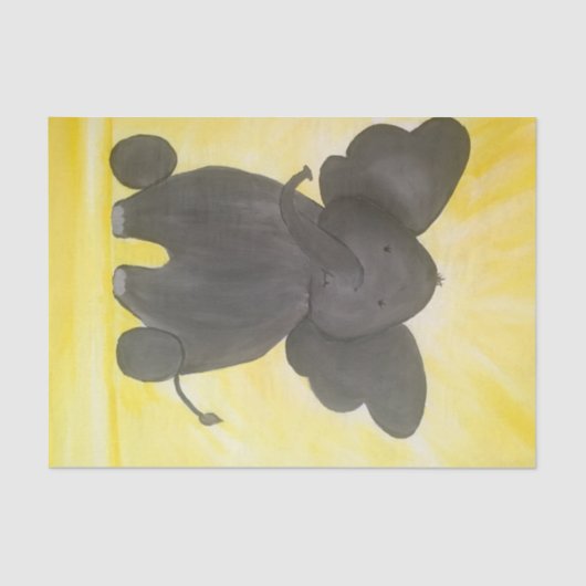 Baby-Elefant Seidenpapier (Vorderseite)