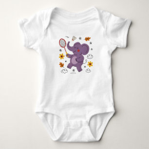 Baby-Elefant Spaß beim Spielen  Baby Strampler