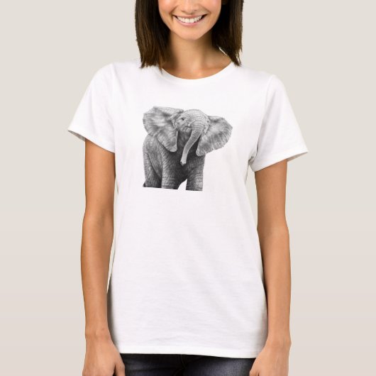 Baby-Elefant-T - Shirt (Vorderseite)