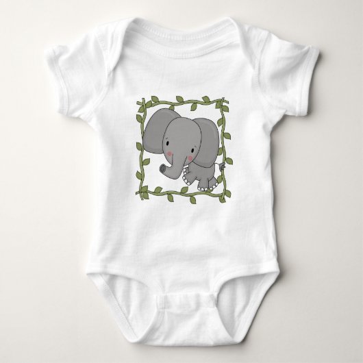 Baby-Elefant-T-Shirts und Geschenke Baby Strampler (Vorderseite)