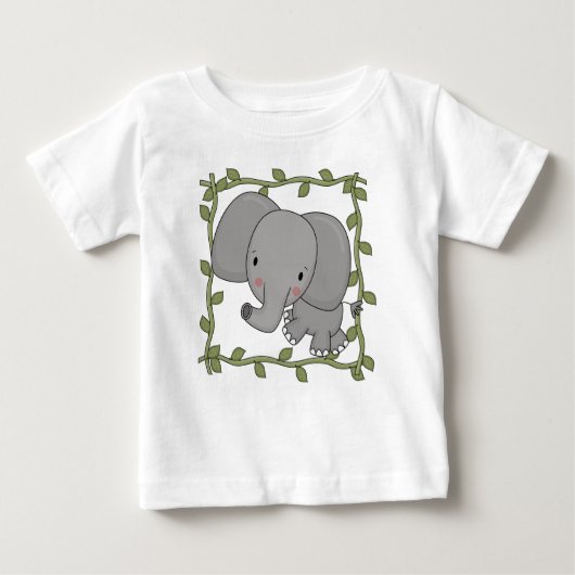 Baby-Elefant-T-Shirts und Geschenke Baby T-shirt (Vorderseite)