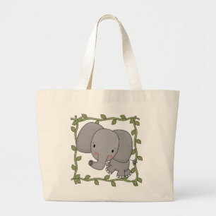 Baby-Elefant-T-Shirts und Geschenke Jumbo Stoffbeutel