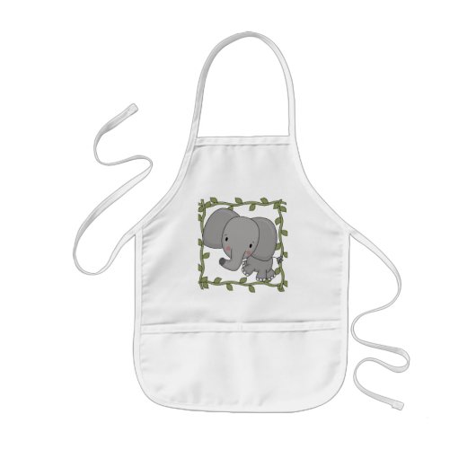 Baby-Elefant-T-Shirts und Geschenke Kinderschürze (Vorne)