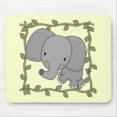 Baby-Elefant-T-Shirts und Geschenke Mousepad (Vorne)