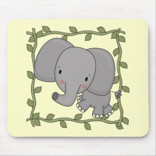 Baby-Elefant-T-Shirts und Geschenke Mousepad