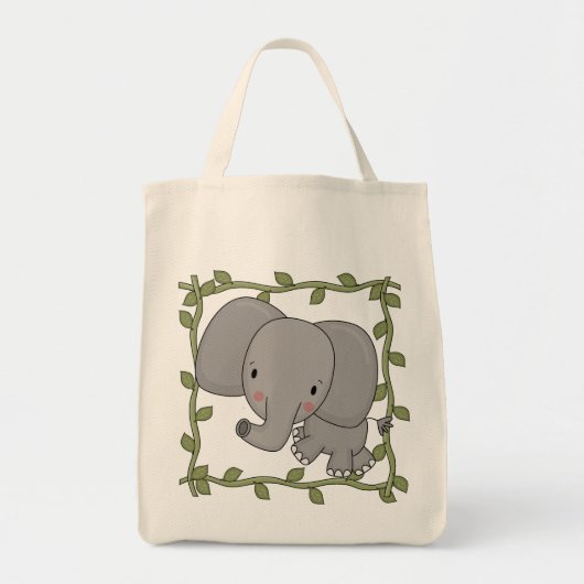 Baby-Elefant-T-Shirts und Geschenke Tragetasche (Vorne)