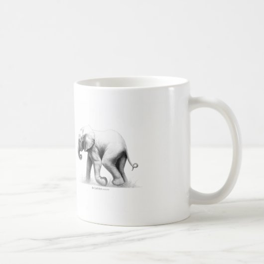 Baby-Elefant-Tasse Kaffeetasse (Rechts)