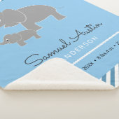 Baby-Elefant-und Regenschirm-Baby-Mitteilung Sherpadecke (3/4)