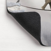 Baby-Elefant-Wege das Drahtseil Mousepad (Ecke)