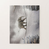 Baby-Elefant-Wege das Drahtseil Puzzle (Vertikal)