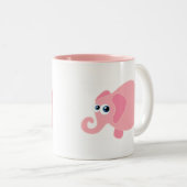 Baby-Elefant Zweifarbige Tasse (VorderseiteRechts)