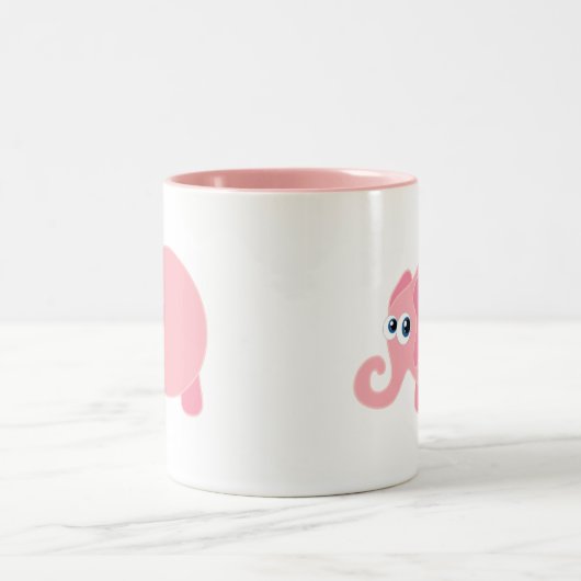 Baby-Elefant Zweifarbige Tasse (Mittel)