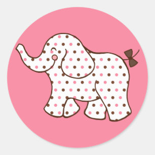 Baby-Elefanten-Aufkleber Runder Aufkleber
