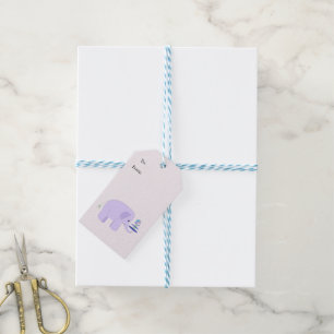 Baby-Elefanten-Balanceakt Geschenkanhänger