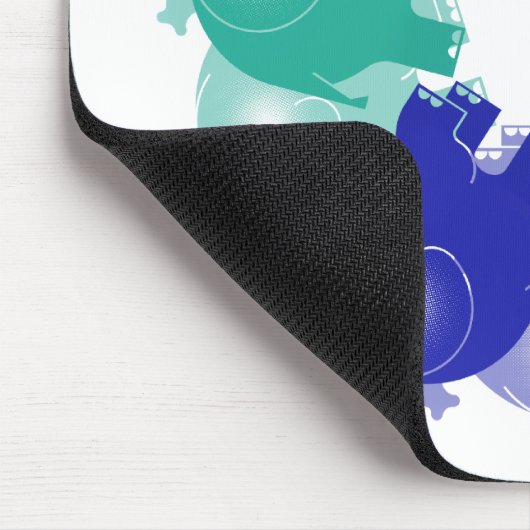 BABY-ELEFANTEN BLAU MOUSEPAD (Ecke)