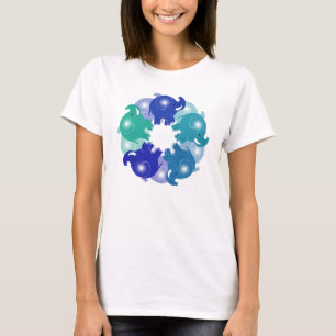 BABY-ELEFANTEN BLAU T-Shirt