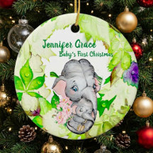 Baby-Elefanten-Botanik-Individualfoto 1. Weihnacht