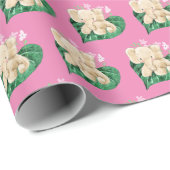 Baby Elephant am Leaf Geschenkpapier (Rolleneckpunkt)